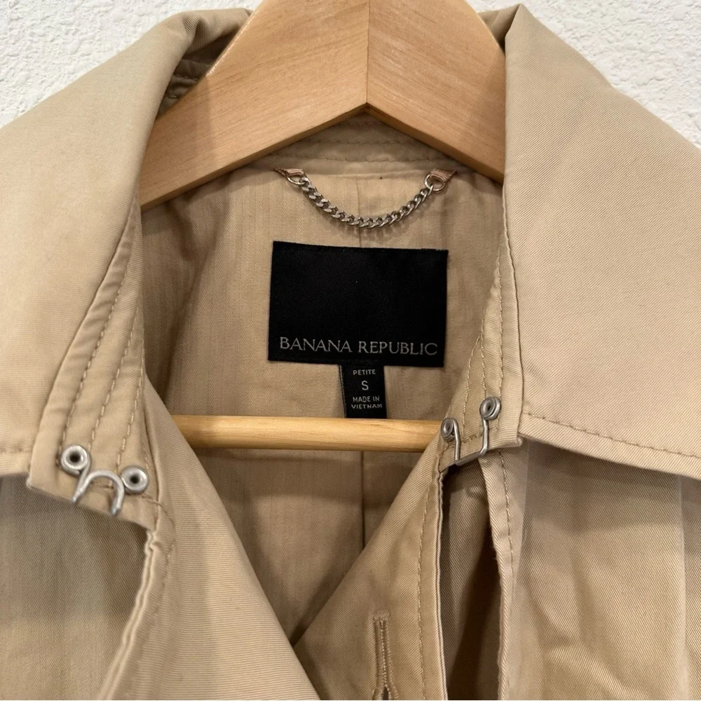 BANANA REPUBLIC trench coat SzS - Picture 2 of 11
